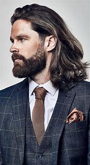 Image result for Rugged Men with Long Hair