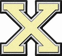Image result for Gold Capital Letters X