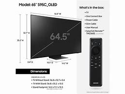 Image result for Samsung 4K 65" TV Dimensions Inches