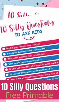 Image result for Silly Questions to Ask Preschooler Kids