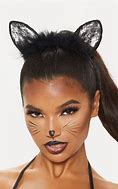 Image result for Black Cat Ears Animal Mask Headband