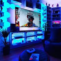 Image result for TV Stand Console Video Game Room
