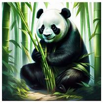 Image result for Cute Panda Eating Bamboo Drawing