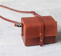 Image result for Brown Leather Camera Case