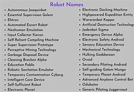 Image result for Best Robot Names