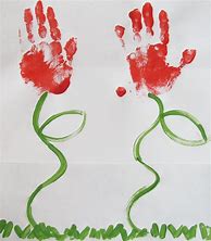Image result for Handprint Flowers