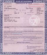 Image result for State of Title Certificate