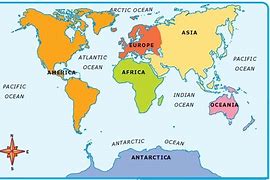 Image result for List 7 Continents and 5 Oceans