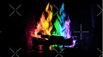 Image result for rainbow flame fireplaces