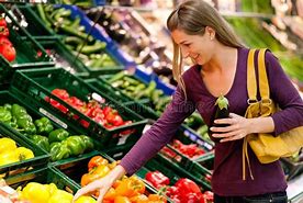 Image result for Woman Buying Groceries