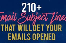 Image result for Catchy Email Subject Lines