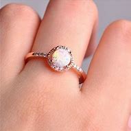 Image result for Rose Gold Fire Opal Ring