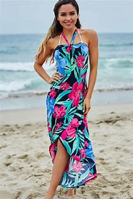 Image result for Maxi Multi Print Beach Tunic for Women