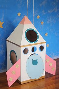 Image result for Cardboard Rocket Ship for Kids