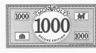 Image result for $1000 Monopoly Bill
