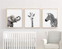Image result for Black and White Safari Animals for Nursery