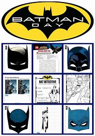 Image result for Printable Batman Activities