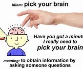 Image result for Pick Your Brain Meme