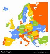 Image result for Colored Map of Europe