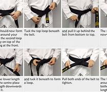Image result for Taekwondo Belt Tying