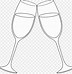 Image result for Champagne Glass Clip Art Black and White