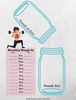 Image result for Weight Loss Printable Free Tracker Jar