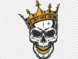 Image result for Skull with Gold Crown Clip Art