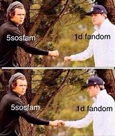 Image result for 5SOS and One Direction Memes