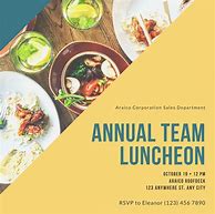 Image result for Luncheon Poster