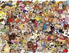 Image result for Cartoon Collage Painting