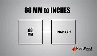 Image result for 88 mm to Inches
