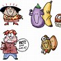 Image result for Cartoon Fresh Fruit and Vegetables in a Fry Pan