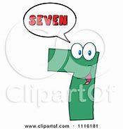 Image result for Green Number 7 Clip Art