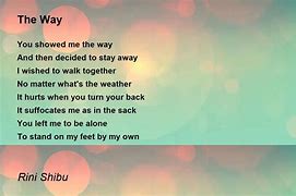Image result for My Way Poem Redone