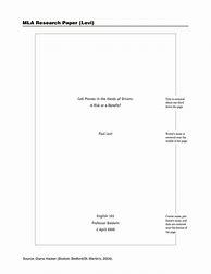 Image result for MLA Format Research Paper Template