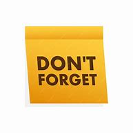 Image result for Don't Forget Icon