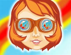 Image result for Cartoonish Girl with Goggles