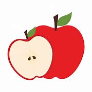 Image result for Slice Apple Cartoon Red