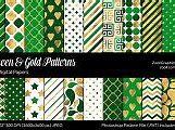 Image result for Green and Gold Pattern