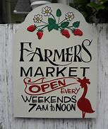 Image result for Farmers Market Sign Personalized