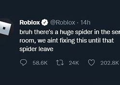 Image result for Roblox Spider Meme Twitter