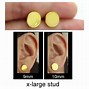 Image result for 4Mm Stud Earrings Actual Size