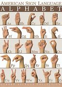 Image result for Sign Language Numbers and Characters of ASL