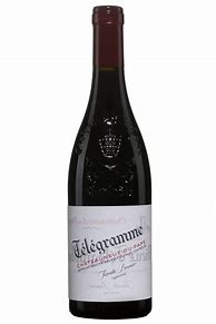 Image result for Vieux Telegraphe Chateauneuf Pape Telegramme