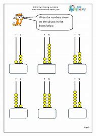 Image result for Worksheet On Seven Digit Numbers On Abacus