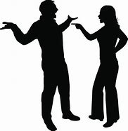 Image result for Couple Fighting Silhouette