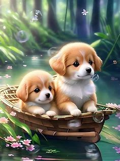 Two puppies Wallpapers Download | MobCup