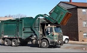 Image result for Garbage Trucks in Action