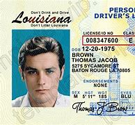 Image result for Louisiana ID Back