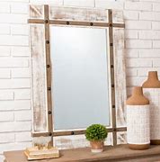 Image result for Wood Rectangular Wall Mirror